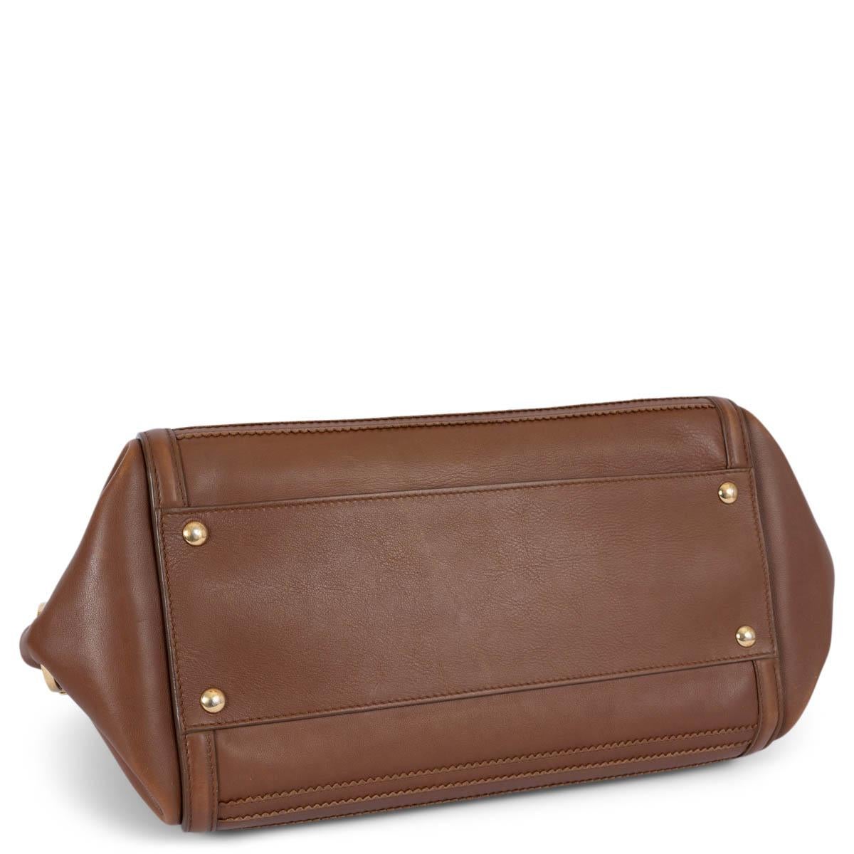 Women's SALVATORE FERRAGAMO brown leather SOFIA Bag For Sale