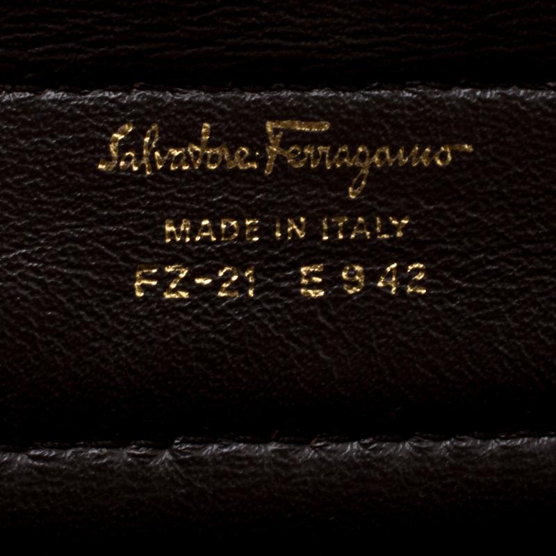 Salvatore Ferragamo Brown Leather Tote 3