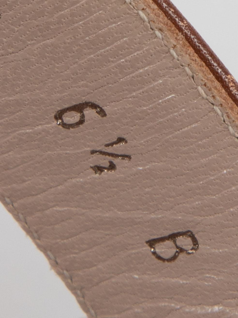 Salvatore Ferragamo Sandales à talons compensés en cuir Brown Taille US 6.5 Pour femmes en vente