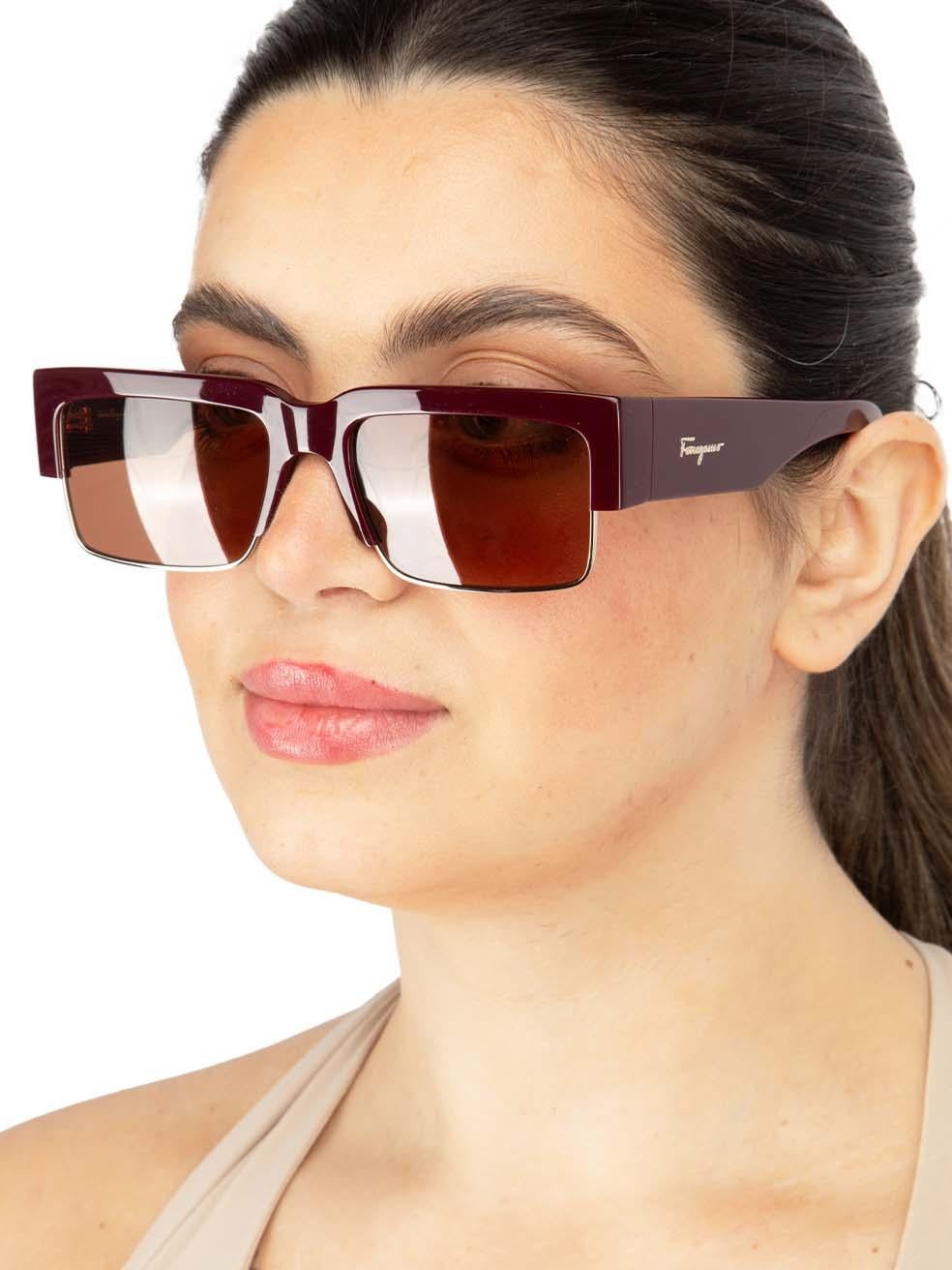 CONDITION is New with tags on this brand new Loewedesigner item. This item comes with original packaging.
 
 
 
 Details
 
 
 Model: SF276S 637 56
 
 Brown
 
 Acetate and Metal
 
 Rectangular Eye Sunglasses
 
 Half Acetate and Half Metal
 
 Tinted