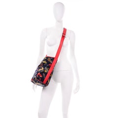 Salvatore Ferragamo Bucket Bag Vintage Handbag Shoe Print Shoulder Bag