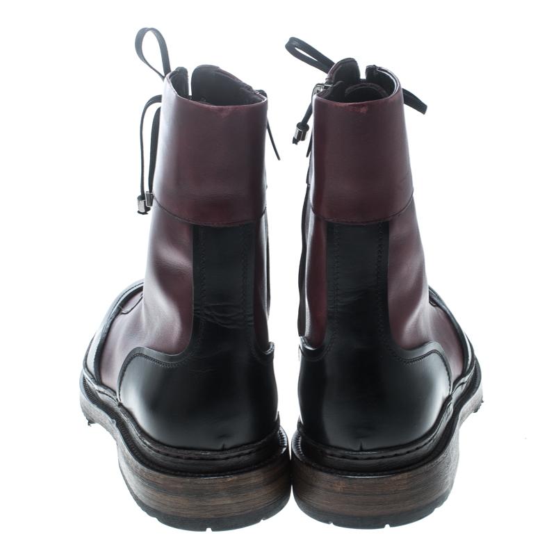 Women's Salvatore Ferragamo Burgundy Leather Mallorca Platform Ankle Boots Size 41.5