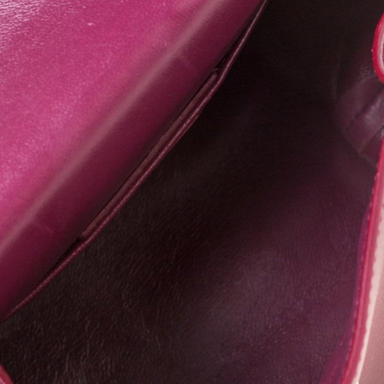Salvatore Ferragamo Burgundy Leather Mini Sofia Crossbody Bag For Sale ...