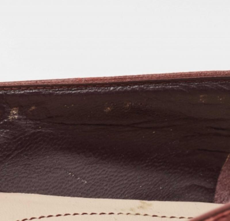 Salvatore Ferragamo Bailarinas Varina Pitón Borgoña Talla 37 en venta 3