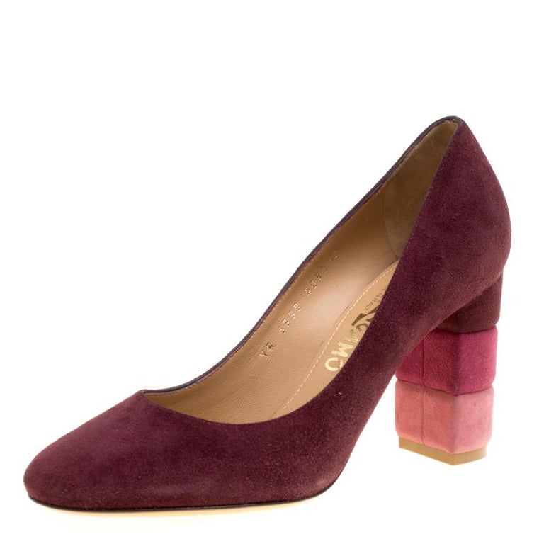 ferragamo block heel