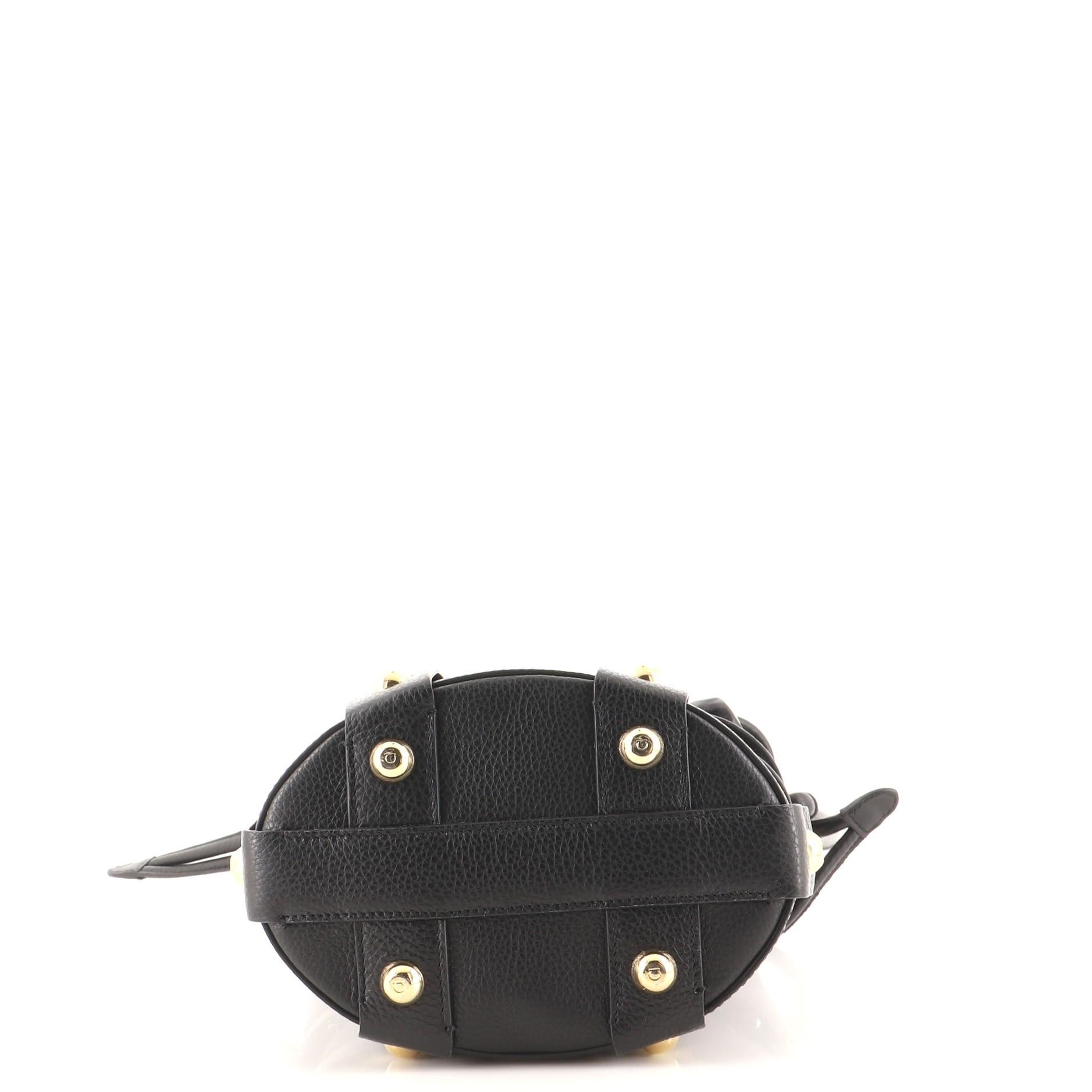 Salvatore Ferragamo Cage Bucket Bag Leather Small 1