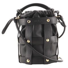 Salvatore Ferragamo Cage Bucket Bag Leather Small