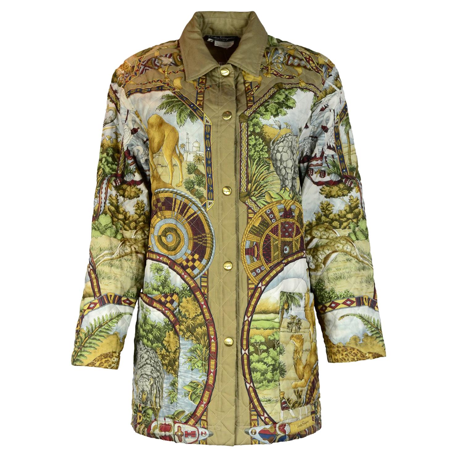 camel print jacket