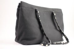 Salvatore Ferragamo Chain Tote 16sfa1014 Black Shoulder Bag