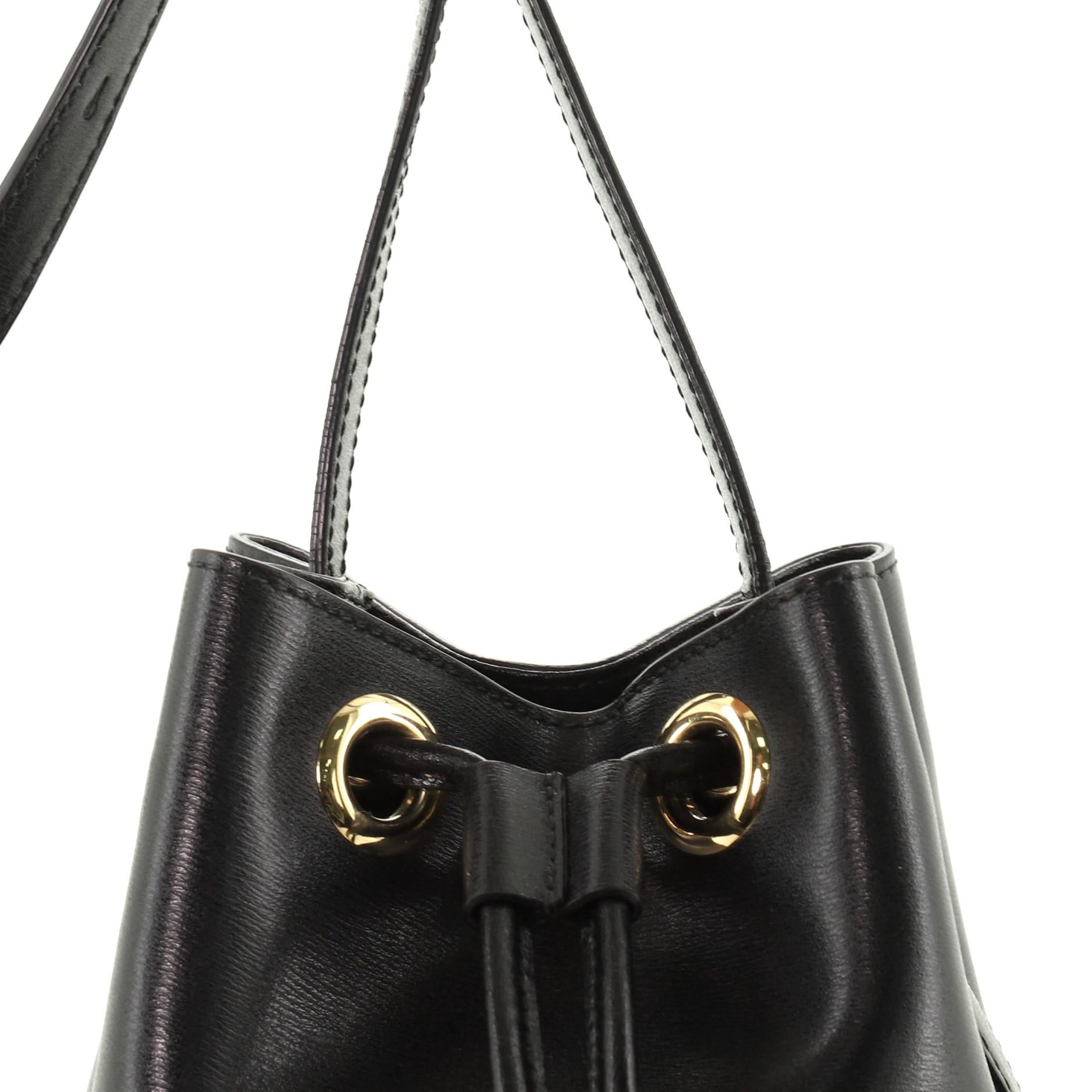 Salvatore Ferragamo City Bucket Bag Leather Small 2