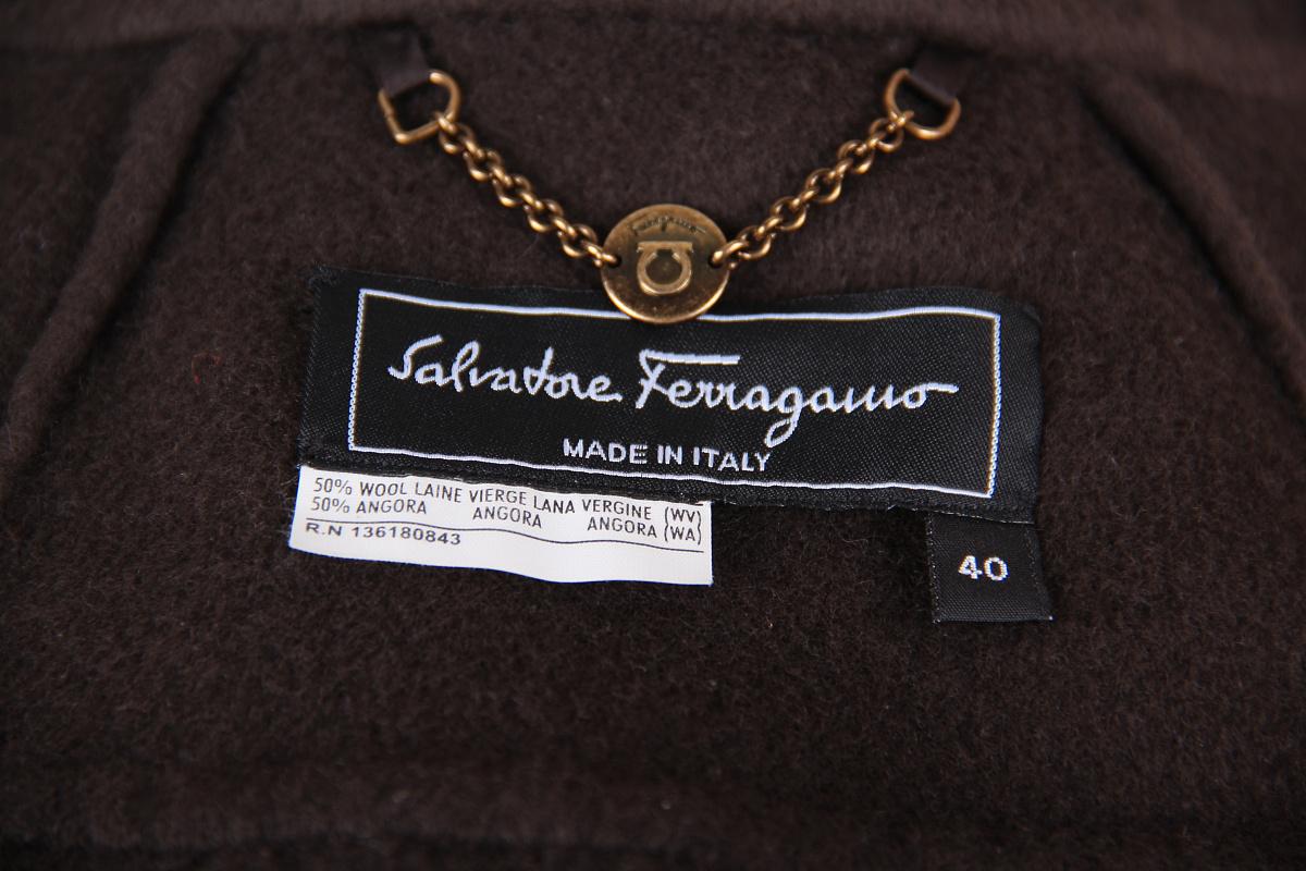 Women's Salvatore Ferragamo coat angora wool For Sale
