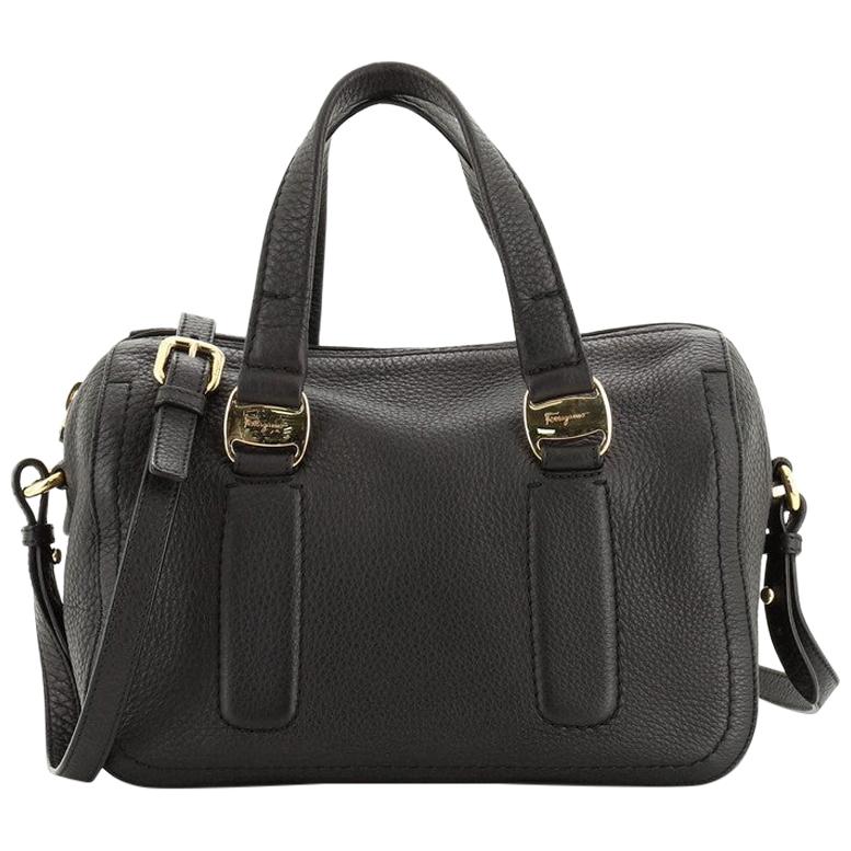 Salvatore Ferragamo Convertible Boston Bag Leather Small