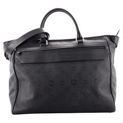 Salvatore Ferragamo Convertible Front Zip Pocket Tote Gancini Embossed Coated