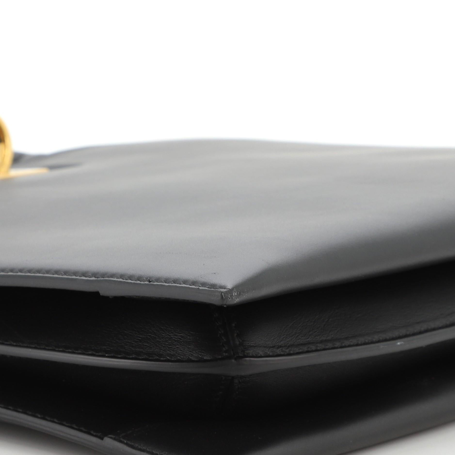 Salvatore Ferragamo Convertible Trifolio Kette Zip Tragetasche aus Leder groß 2