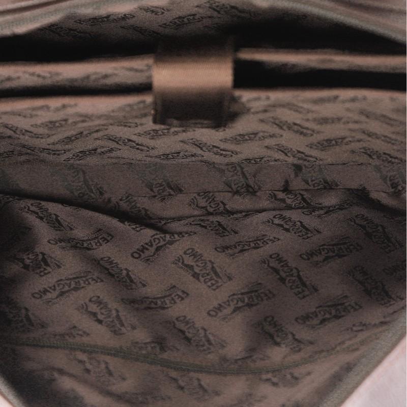 Salvatore Ferragamo Convertible Zip Briefcase Leather Large 1