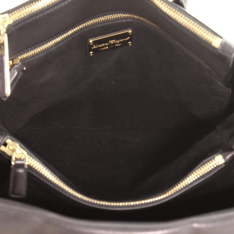 Salvatore Ferragamo Convertible Zip Pocket Tote Leather Small 1