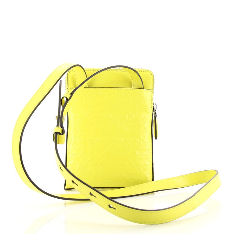 Salvatore Ferragamo Crossbody Bag Gancini Embossed Leather Small For