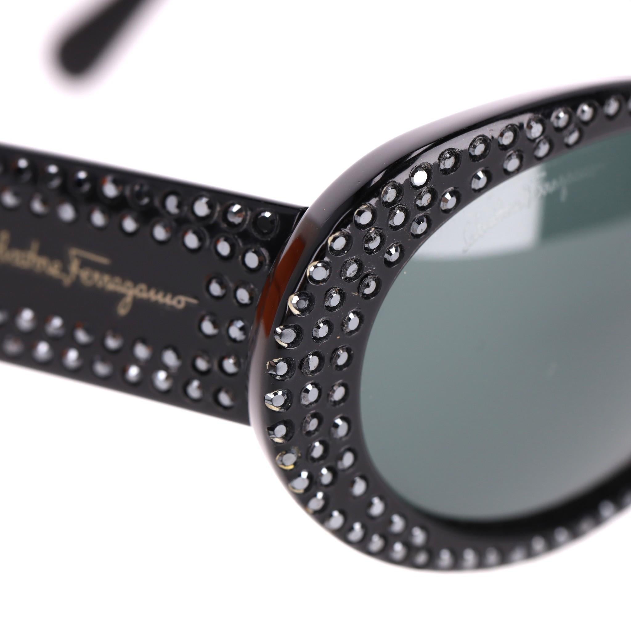 Women's Salvatore Ferragamo Crystal Frames Sunglasses For Sale