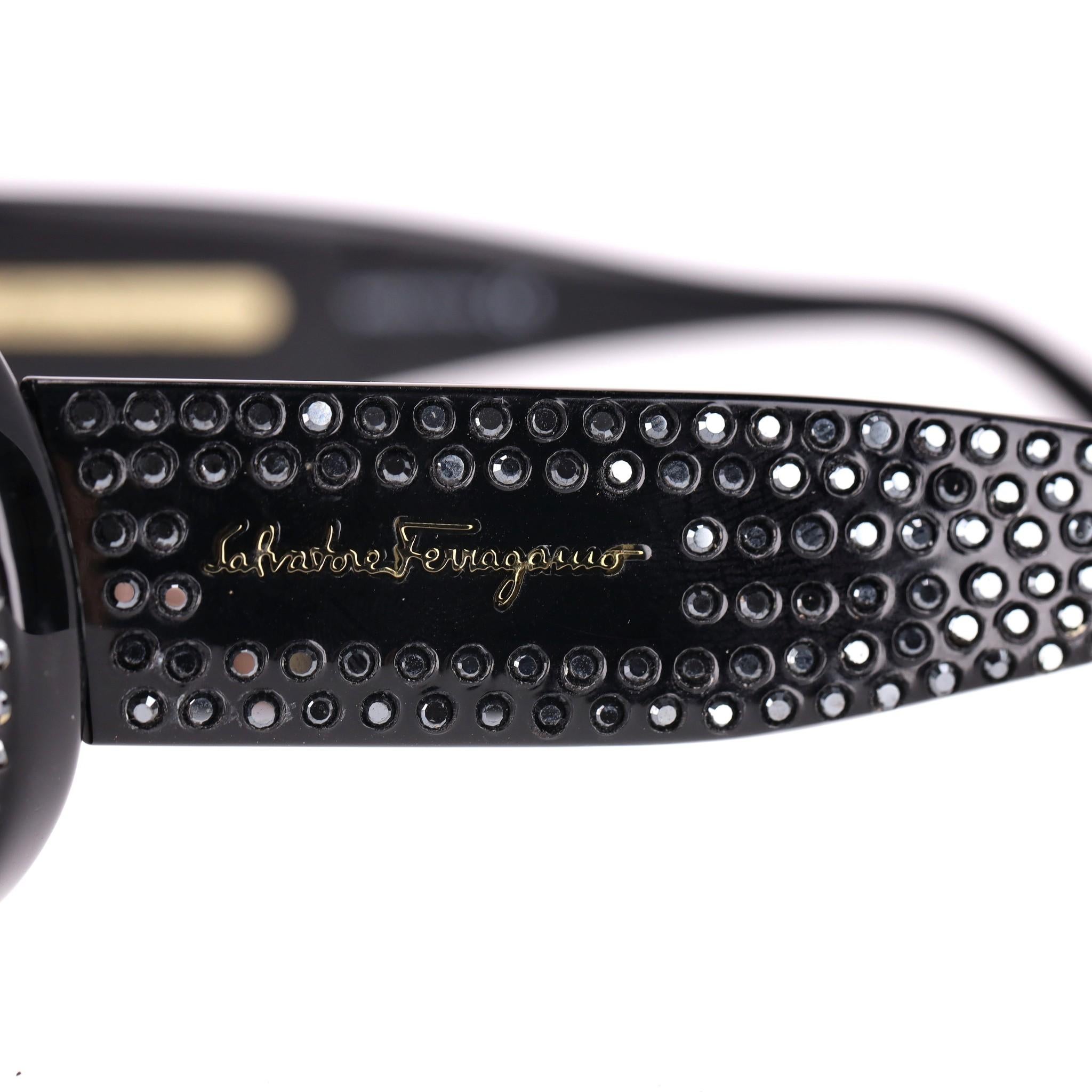 Salvatore Ferragamo Crystal Frames Sunglasses For Sale 1