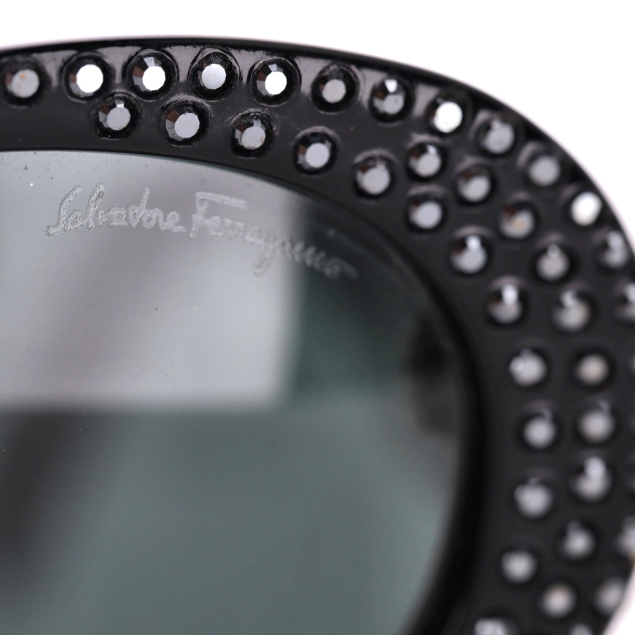 Salvatore Ferragamo Crystal Frames Sunglasses For Sale 2