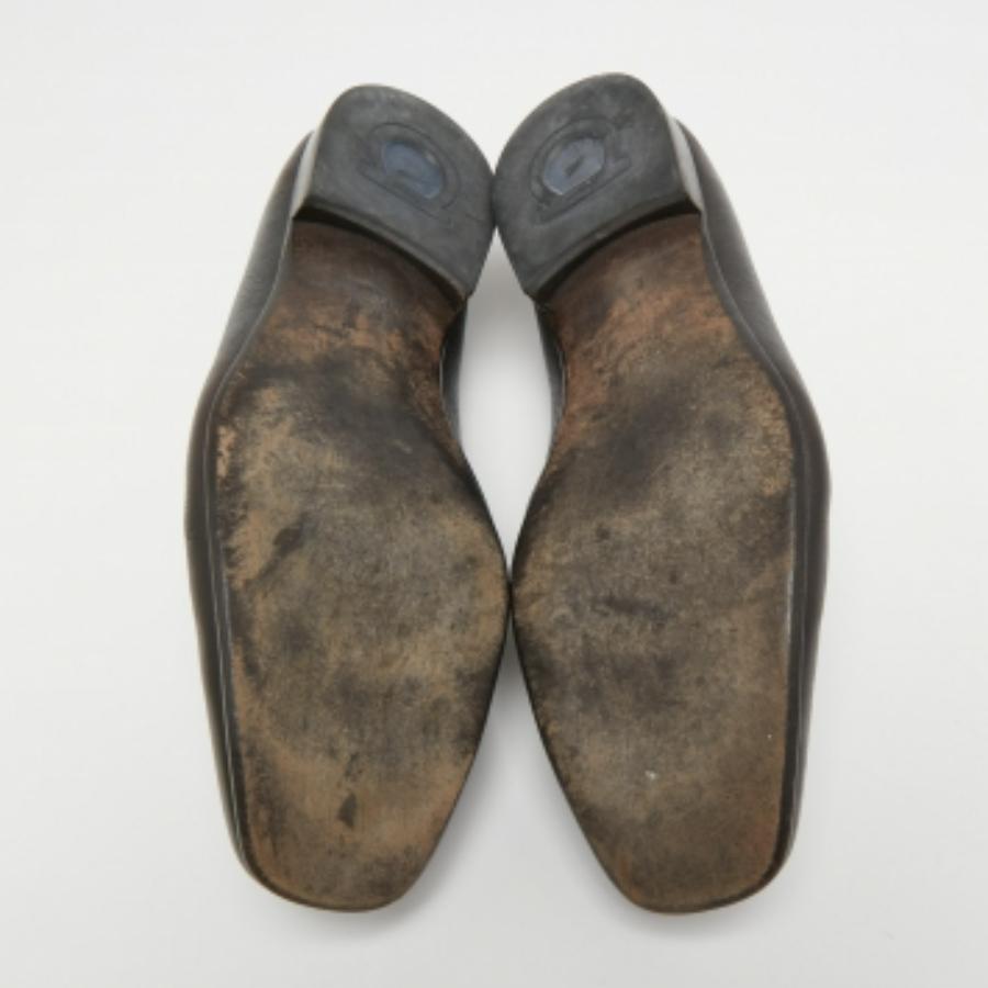 Salvatore Ferragamo Dunkel Brown Leder Gancini Bit Loafers Größe 44.5 im Zustand „Gut“ im Angebot in Dubai, Al Qouz 2