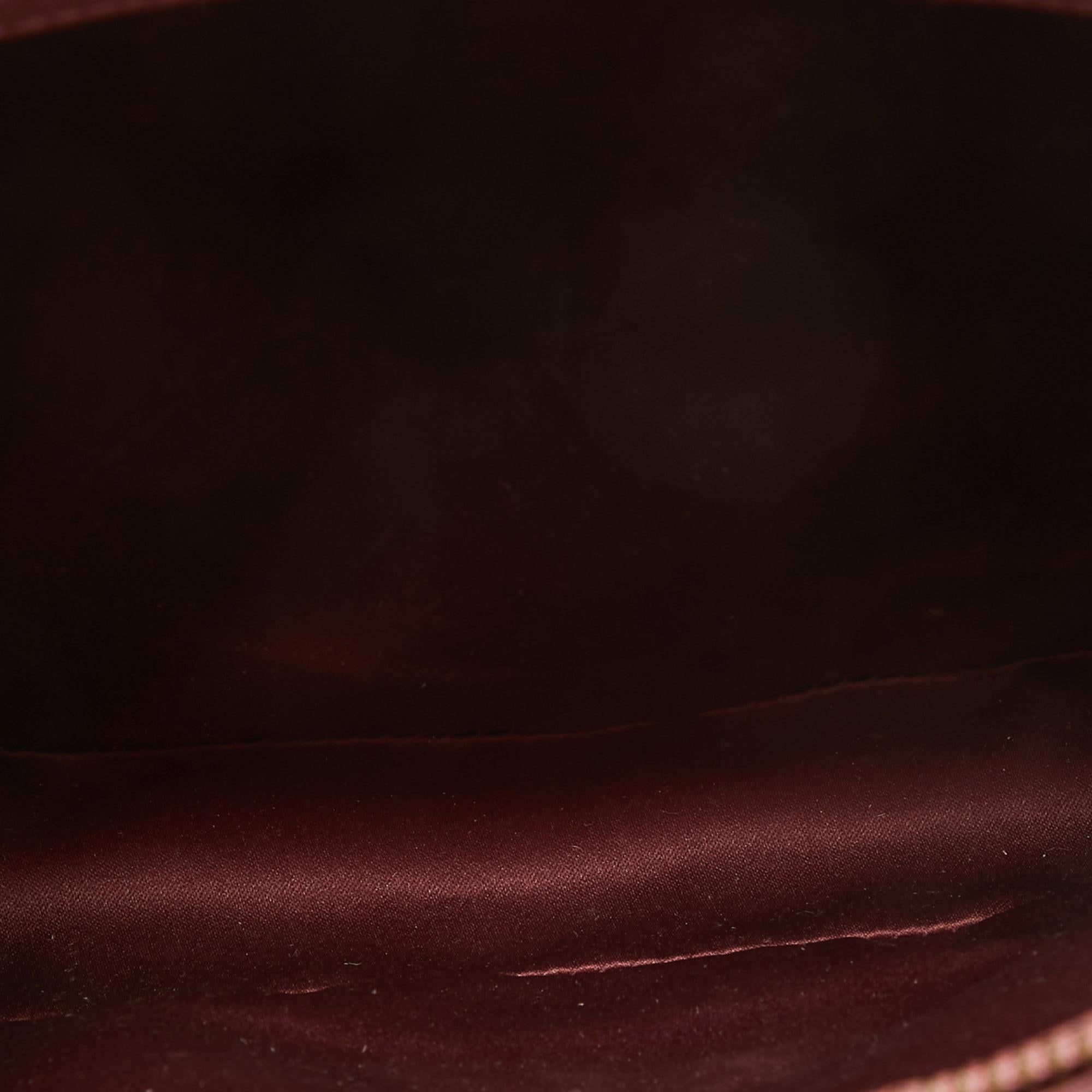 Salvatore Ferragamo Dark Pink Leather Shoulder Bag For Sale 4
