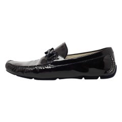 Salvatore Ferragamo Mocasines Mason de charol morado oscuro Talla 44