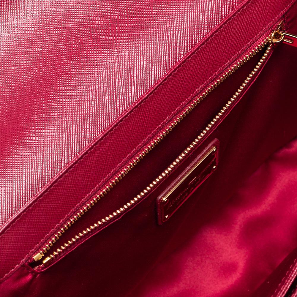 Salvatore Ferragamo Dark Red Leather Seila Top Handle Bag 3