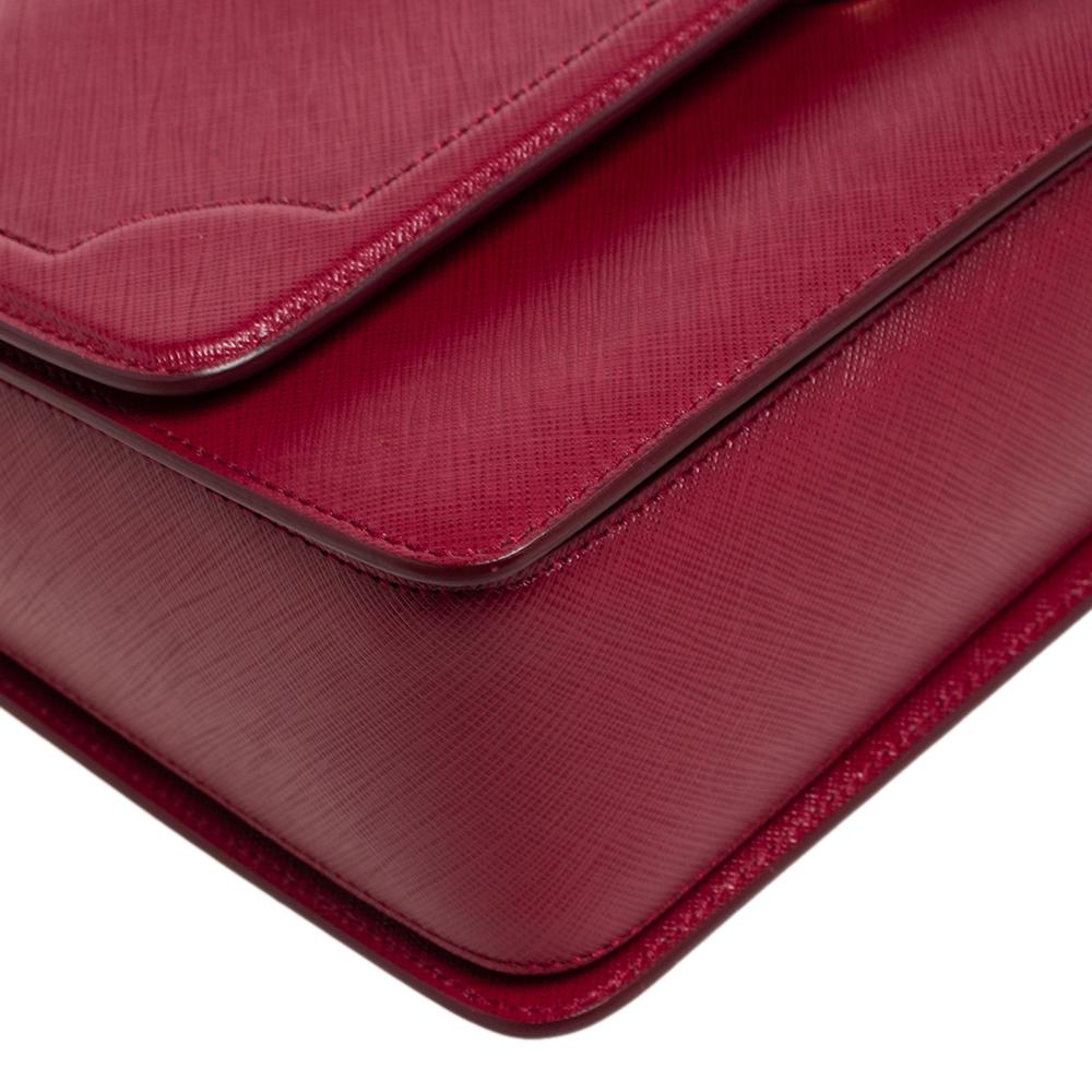 Women's Salvatore Ferragamo Dark Red Leather Seila Top Handle Bag