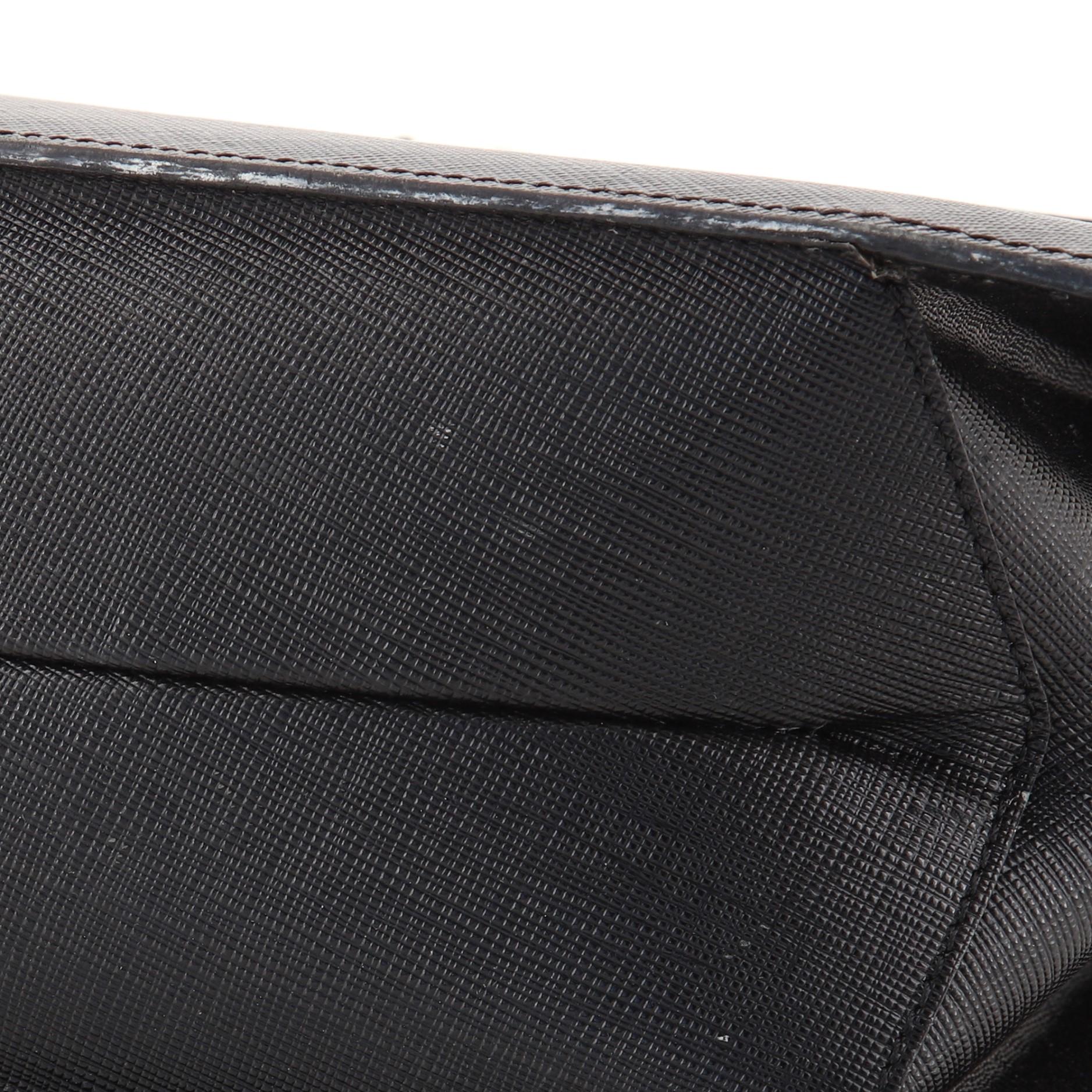 Salvatore Ferragamo Double Gancini Top Handle Tasche aus Saffiano Leder 1