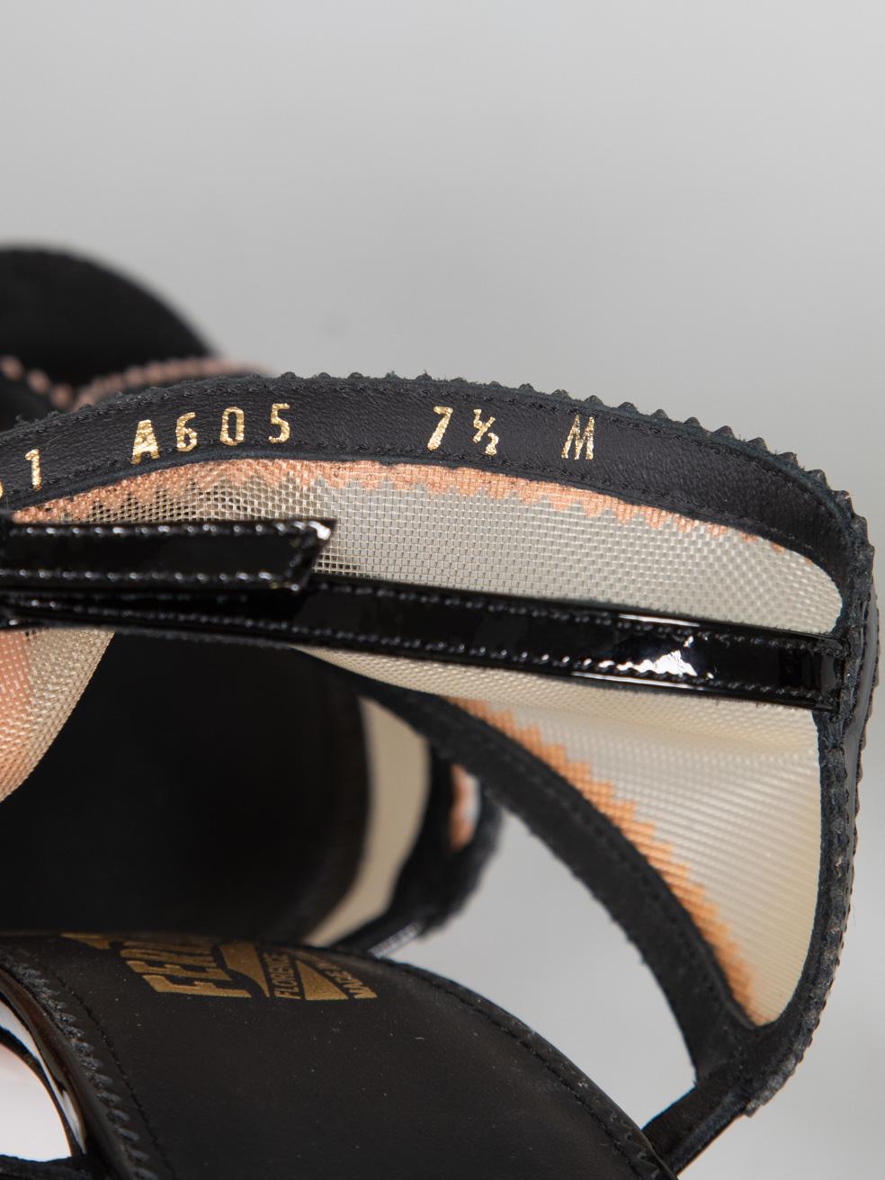 Salvatore Ferragamo Sandali in Rete Misura 7,5 US in vendita 1
