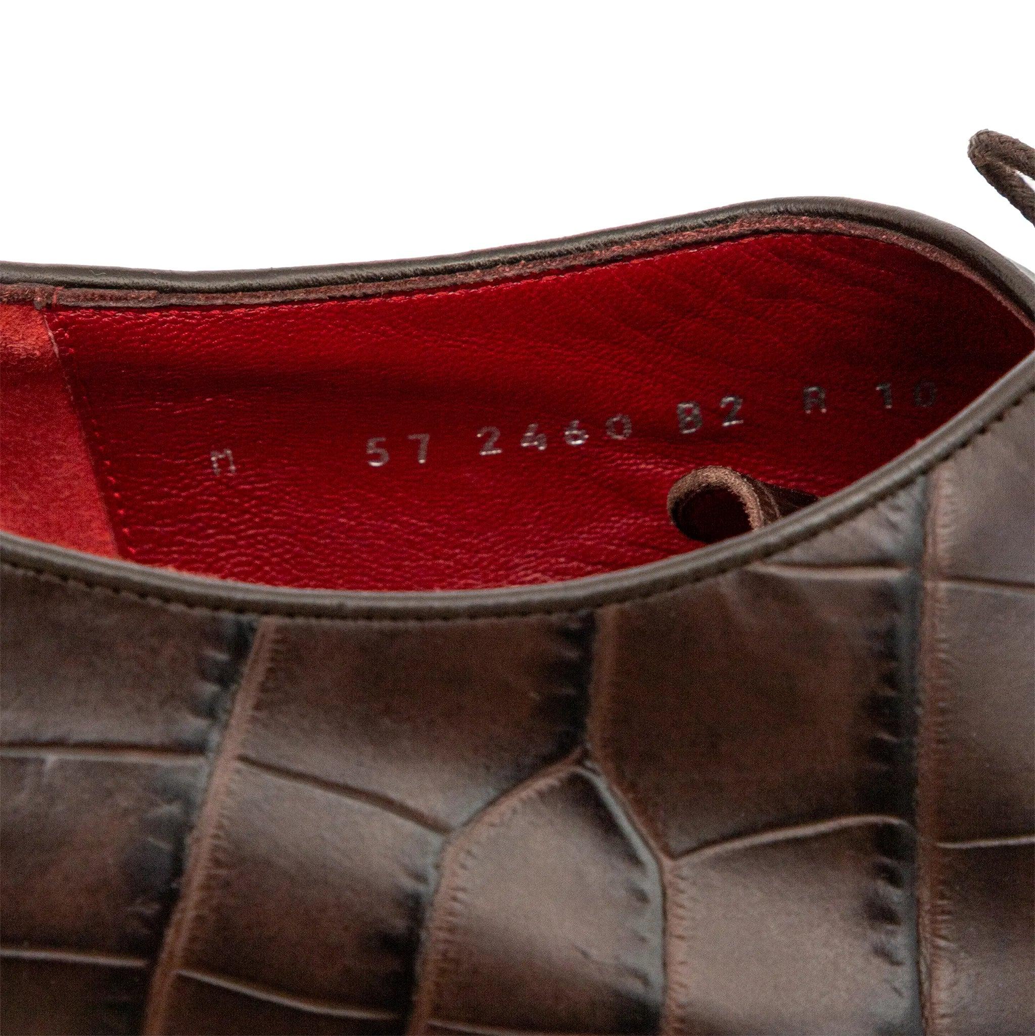 Zapatos de piel repujada Salvatore Ferragamo - Años 10 en venta 4