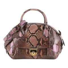 Salvatore Ferragamo Fiamma Satchel Python Medium
