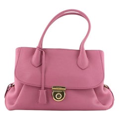 Salvatore Ferragamo Fiamma Tote Leather East West