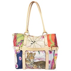 Vintage Salvatore Ferragamo Floral Shopper 868769 Multicolor Nylon Tote