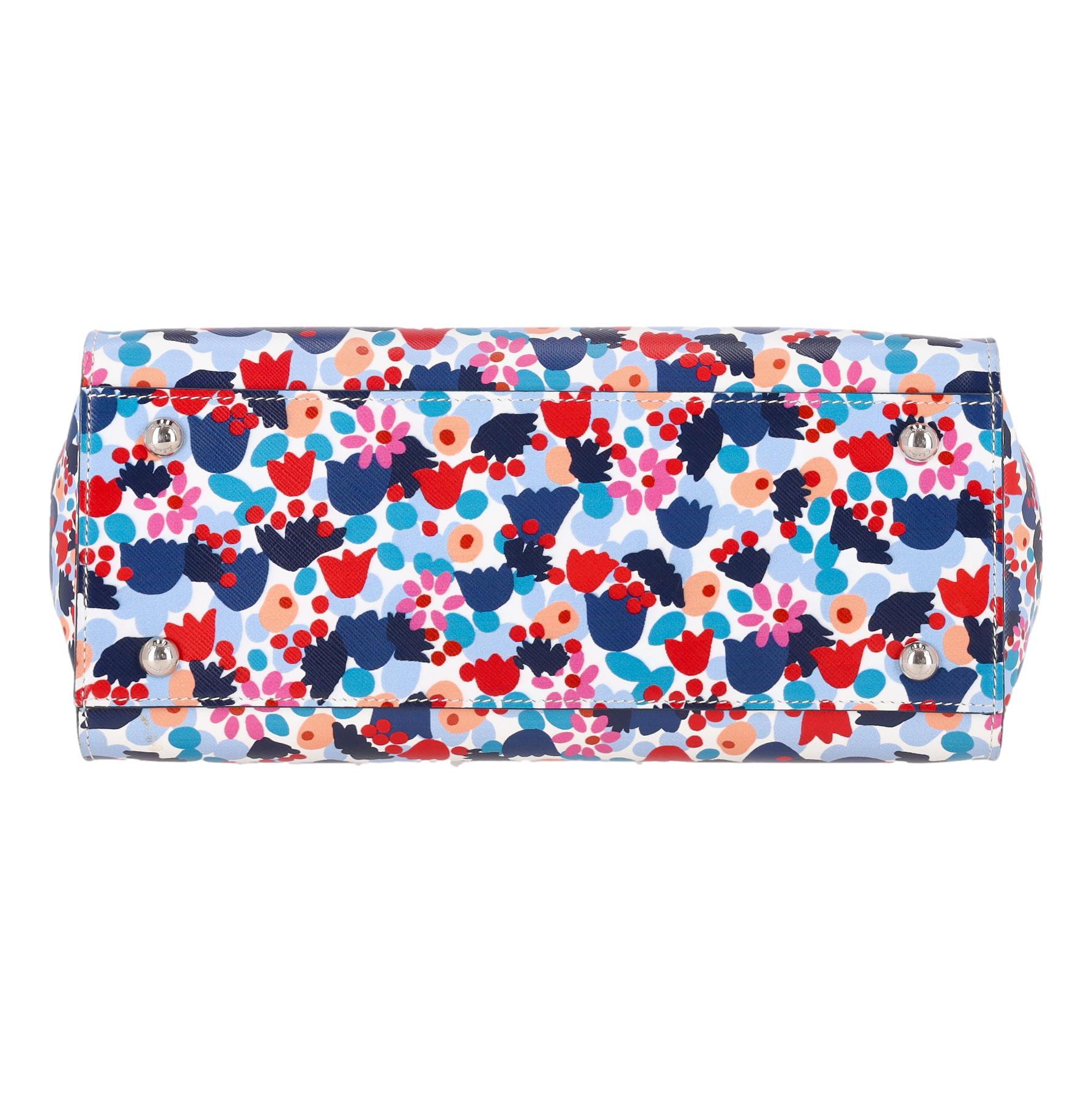 Sac en cuir Salvatore Ferragamo Floral Zigzag Pour femmes en vente