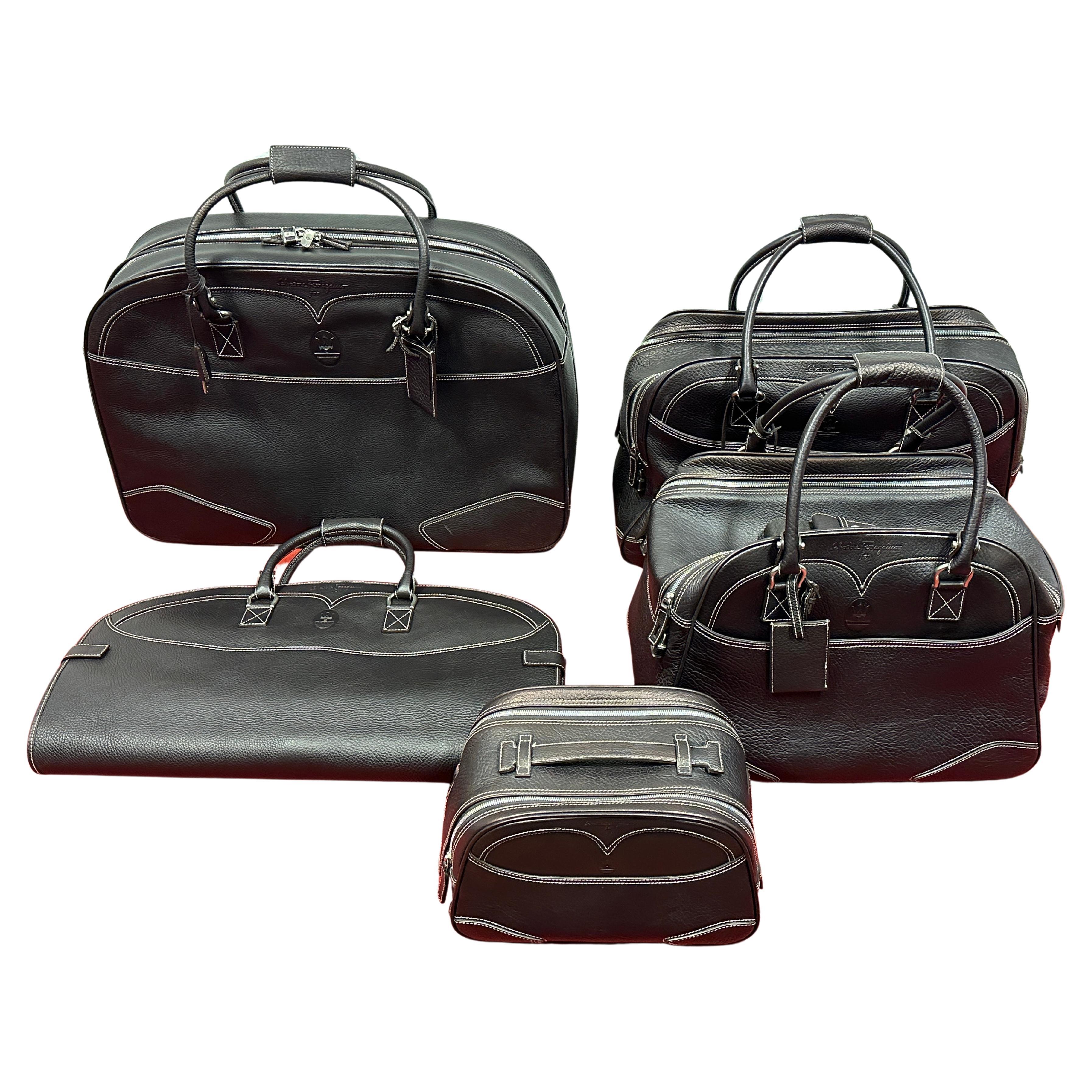 Salvatore Ferragamo for Maserati Luggage Set For Sale at 1stDibs ferragamo luggage maserati bag