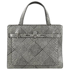 Salvatore Ferragamo Front Pocket Tote Printed Python Medium