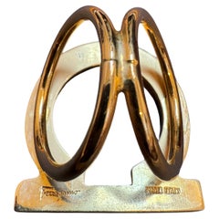 Salvatore Ferragamo  Ganchini, bague écharpe couleur or, grande taille