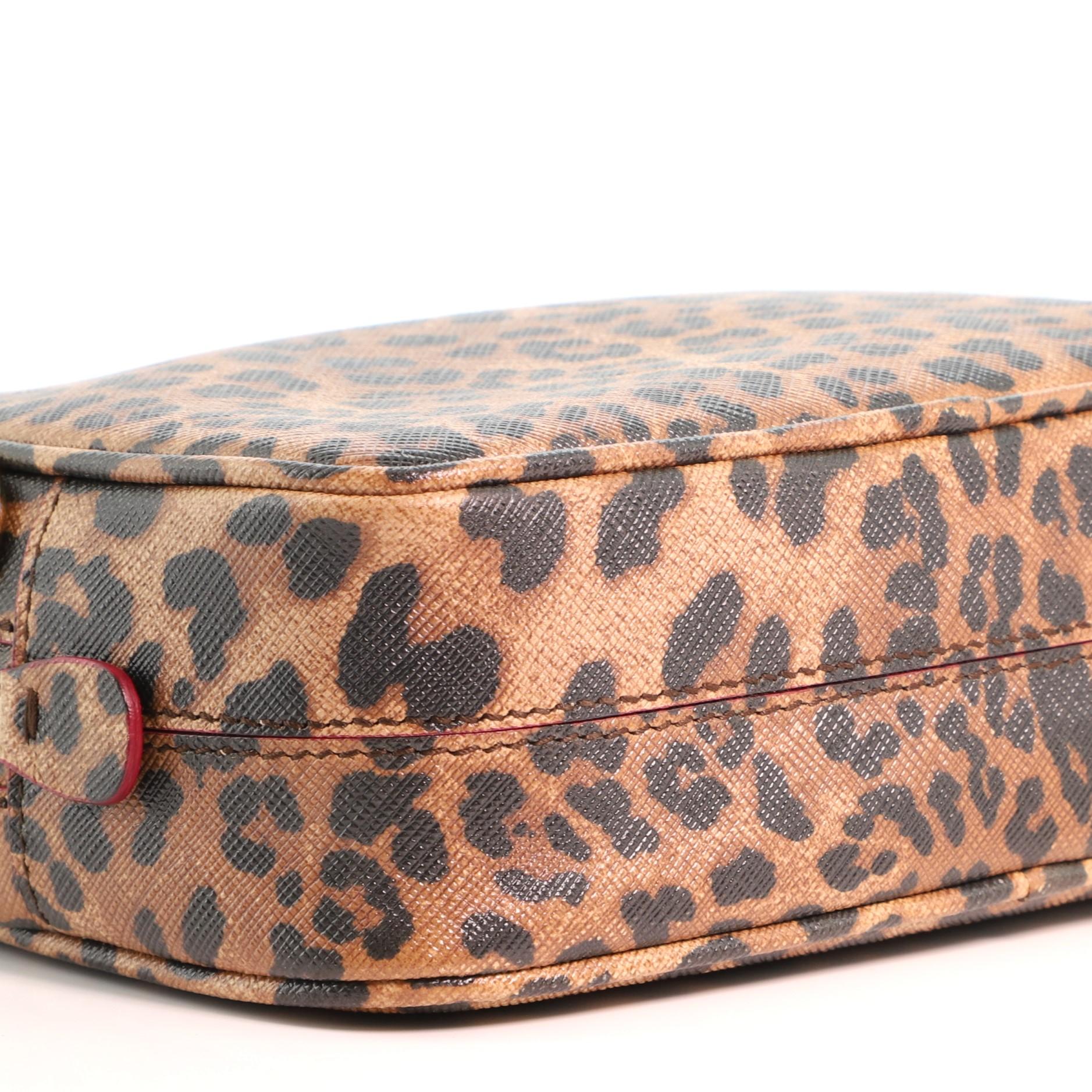 Salvatore Ferragamo Gancini Camera Bag Printed Saffiano Leather Small 2