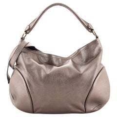 Salvatore Ferragamo Gancini Charm Convertible Shoulder Bag Leather