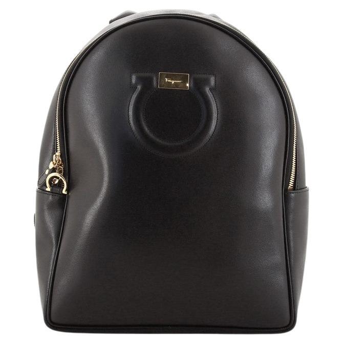 Salvatore Ferragamo Gancini City Zip Backpack Leather Medium