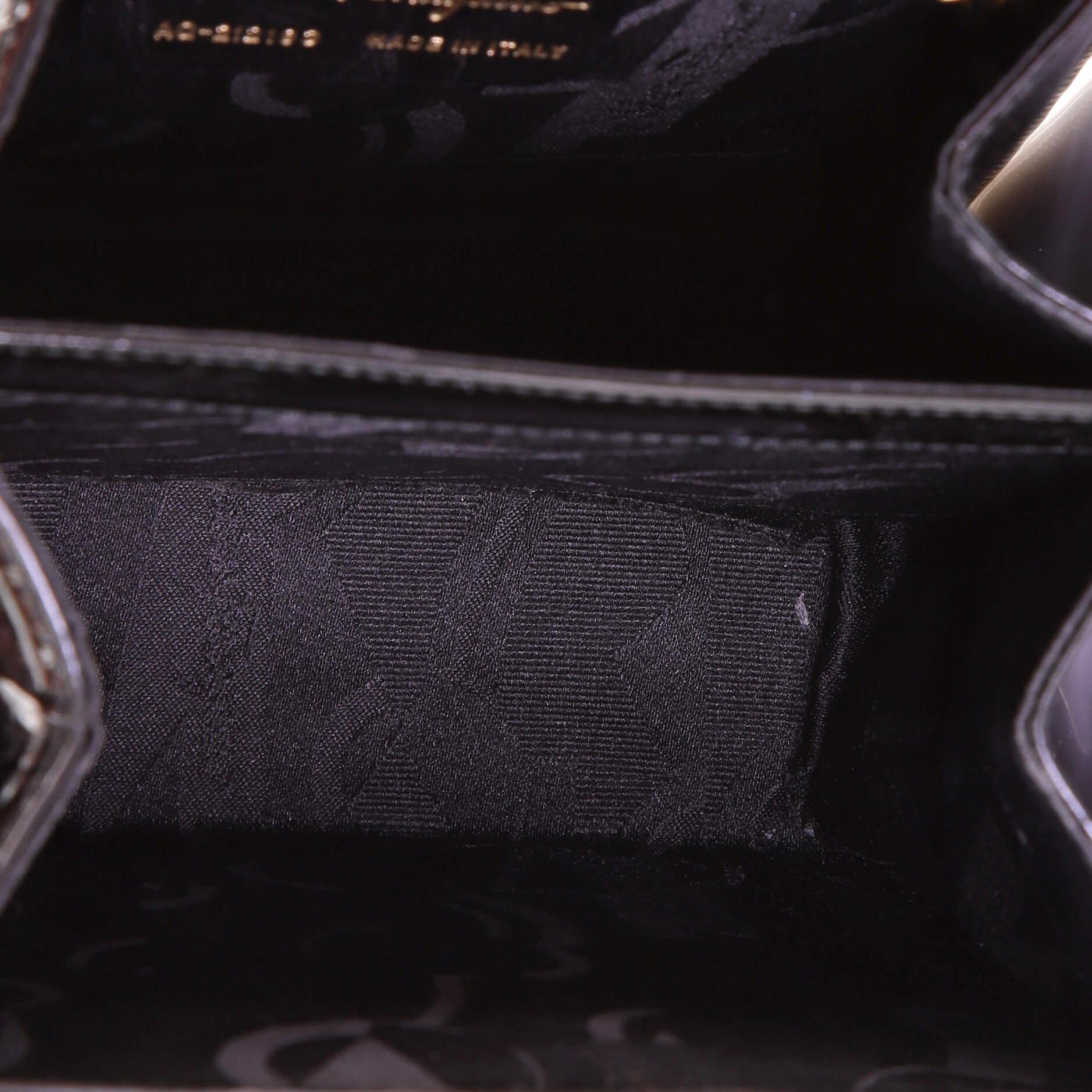 Women's or Men's Salvatore Ferragamo Gancini Convertible Top Handle Bag Leather Mini