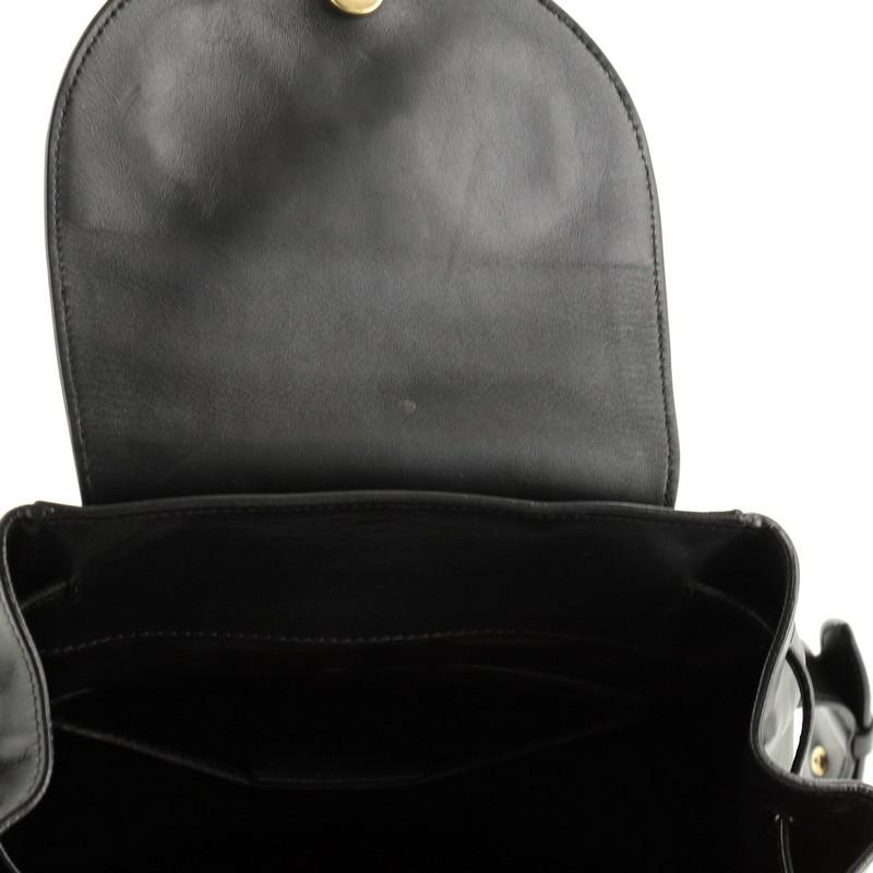 Salvatore Ferragamo Gancini Flap Drawstring Backpack Leather Mini 2