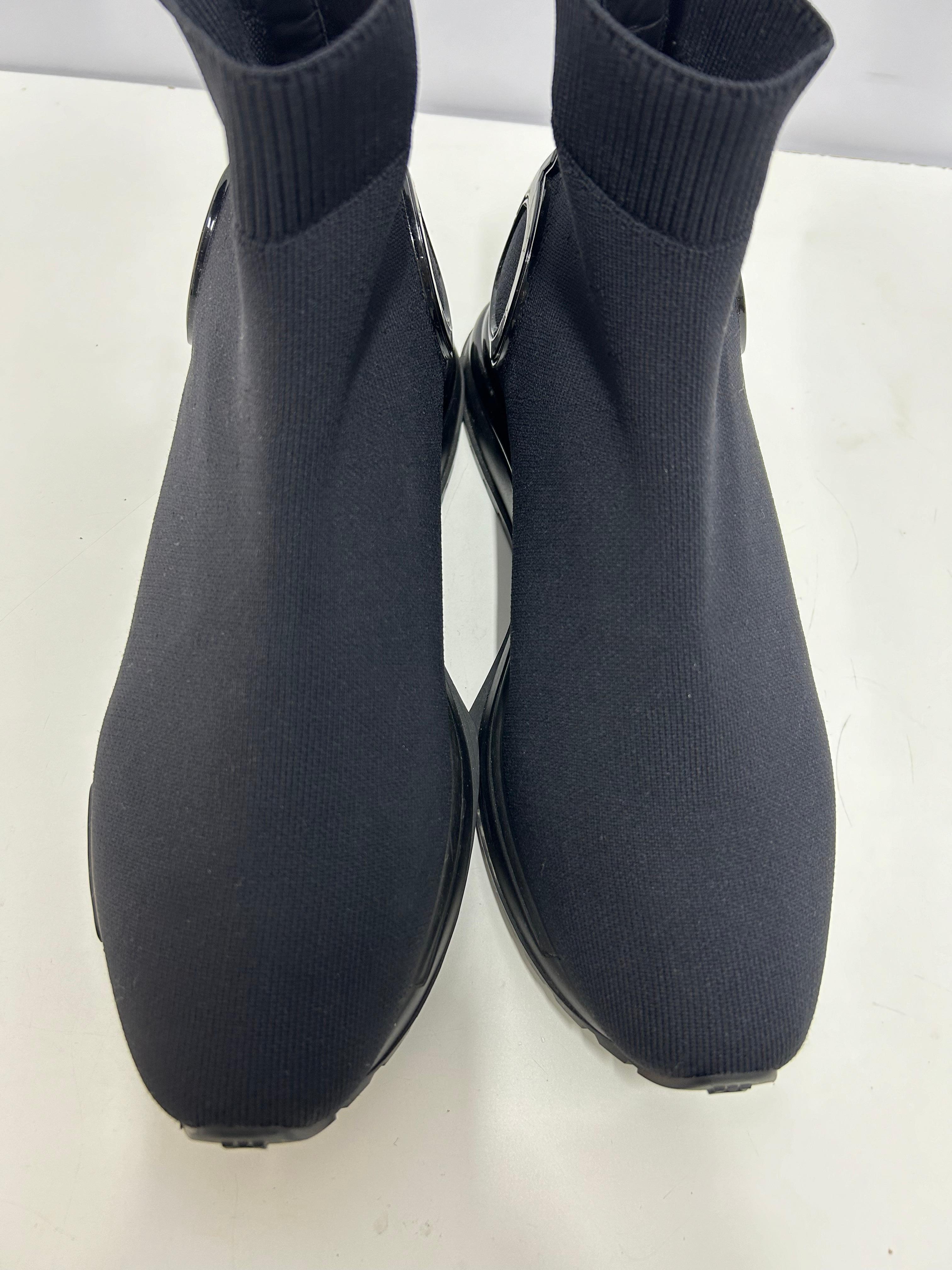 Salvatore Ferragamo Gancini high-top sock trainers Size US 9.5 For Sale 5