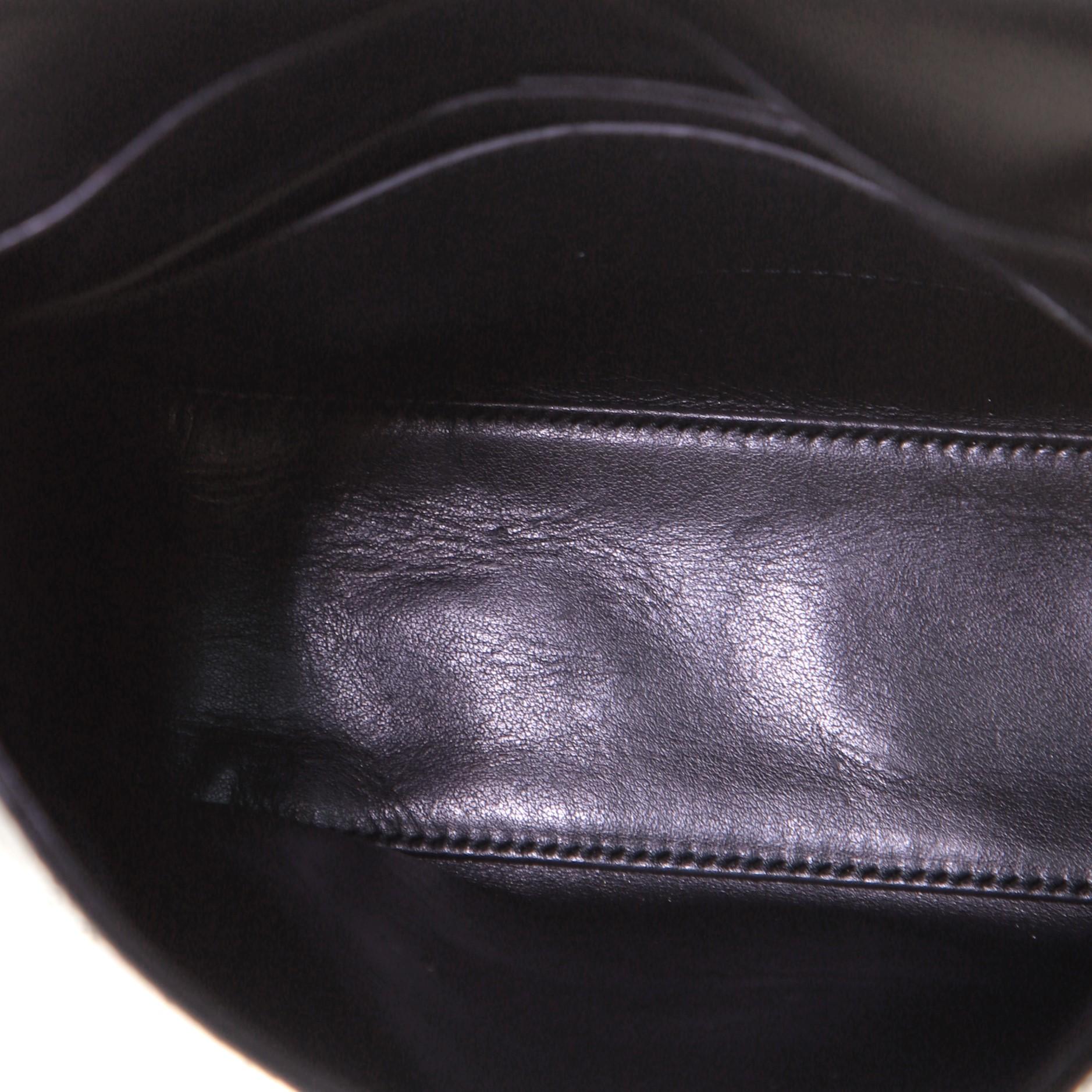 Salvatore Ferragamo Gancini Lock Flap Shoulder Bag Studded Leather and Python  1