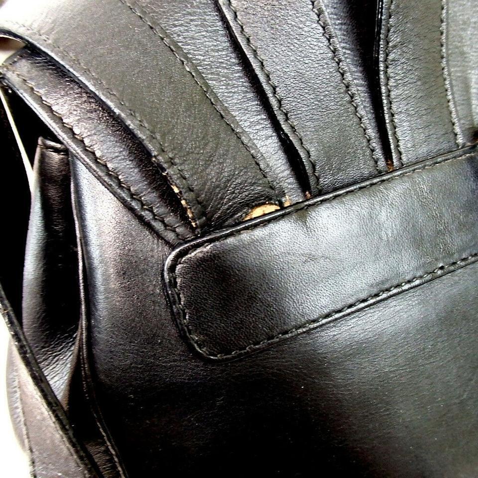 Salvatore Ferragamo Gancini Logo Mini Backpack Black Leather Bookbag 860480  For Sale 5