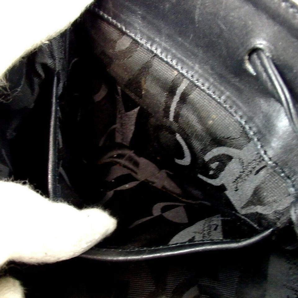 Salvatore Ferragamo Gancini Logo Mini Backpack Black Leather Bookbag 860480  For Sale 7