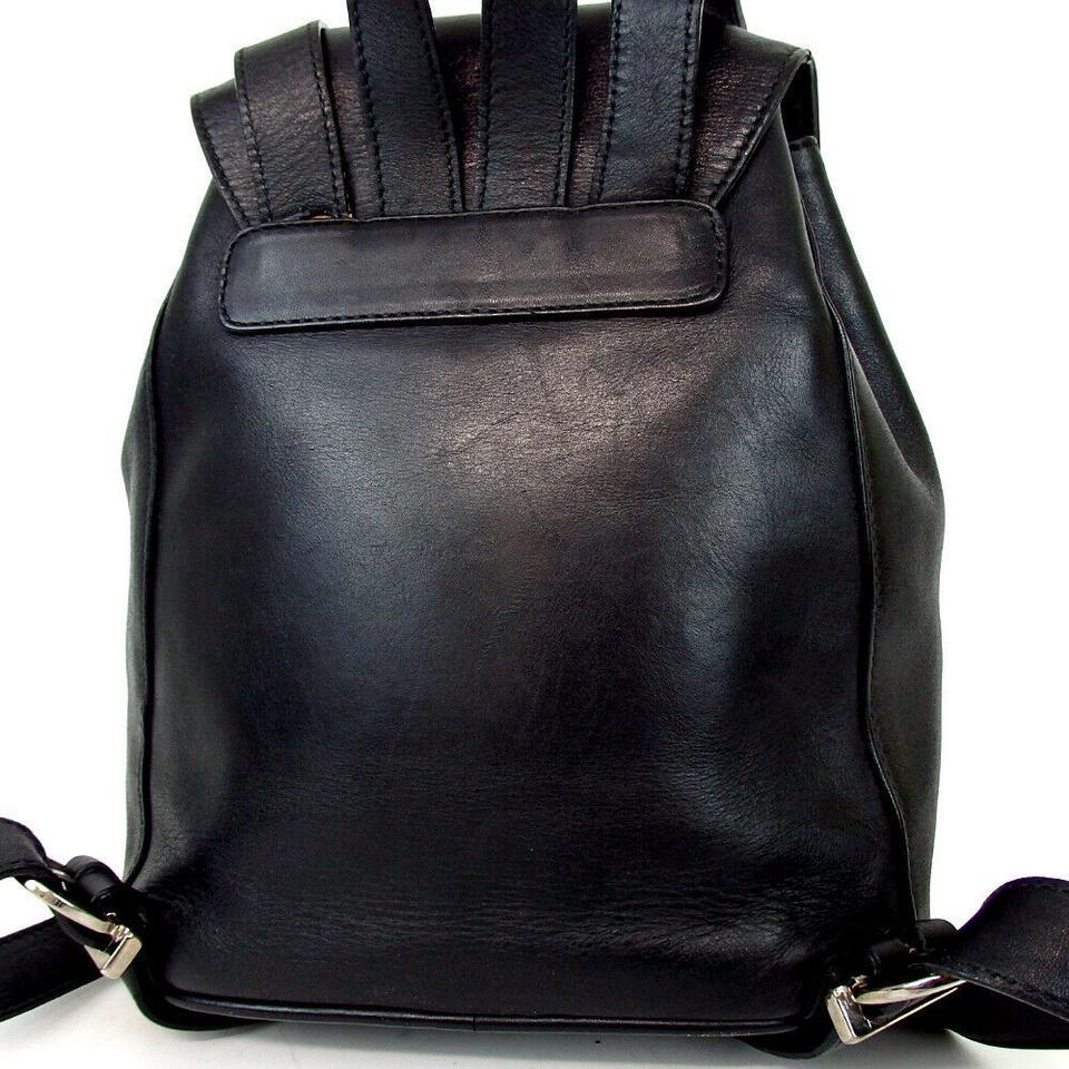 Salvatore Ferragamo Gancini Logo Mini Backpack Black Leather Bookbag 860480  For Sale 1