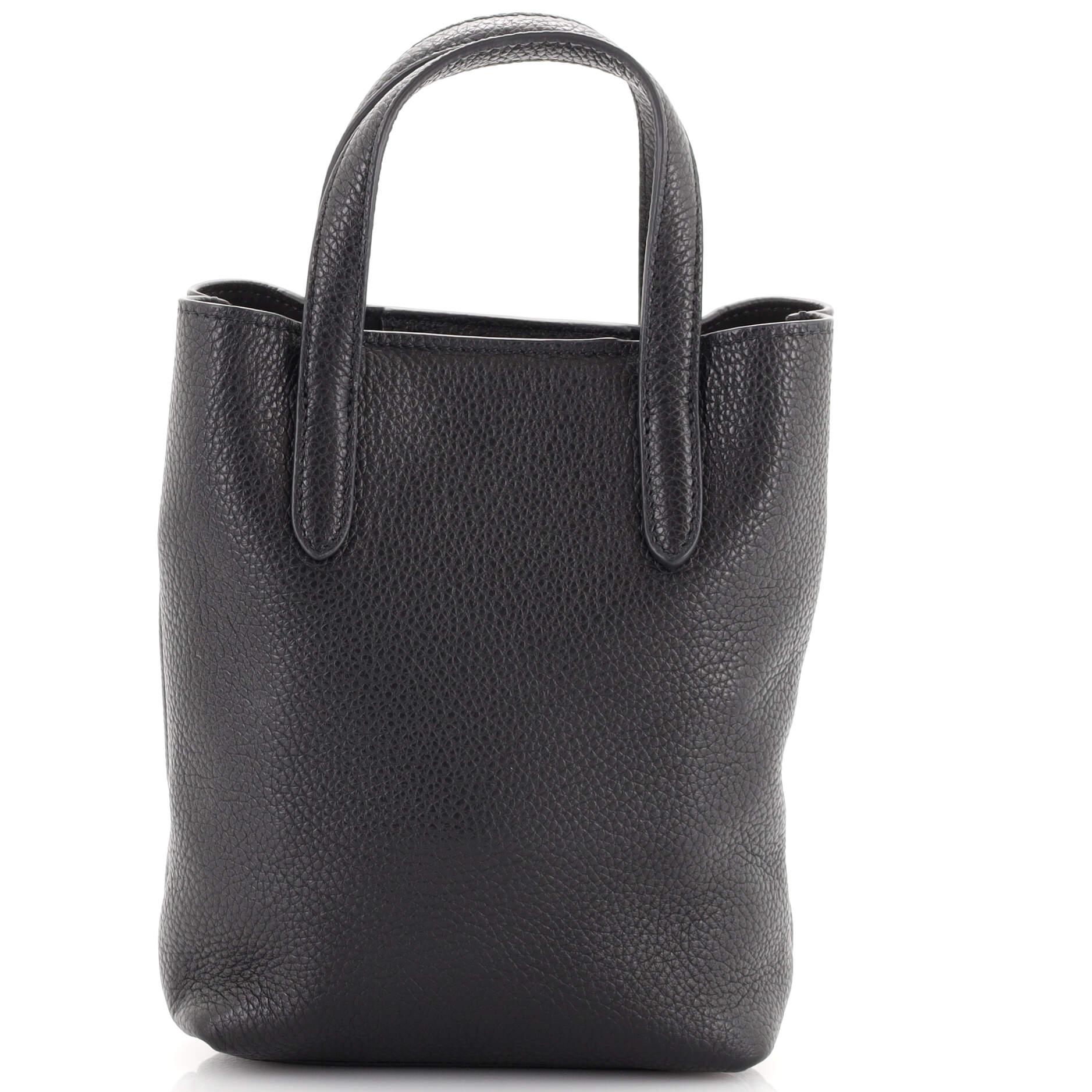 Salvatore Ferragamo Gancini Tote Leather Mini In Good Condition In NY, NY